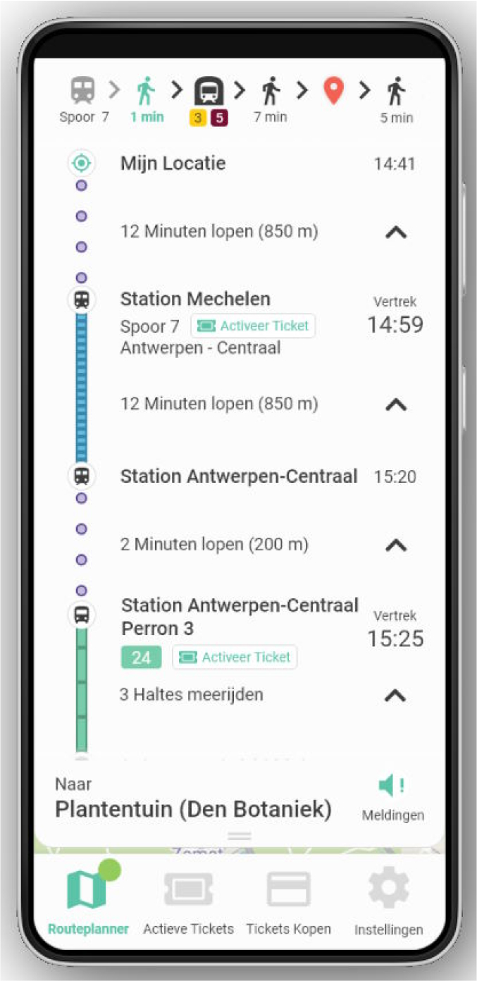 Design for a public transport app 1